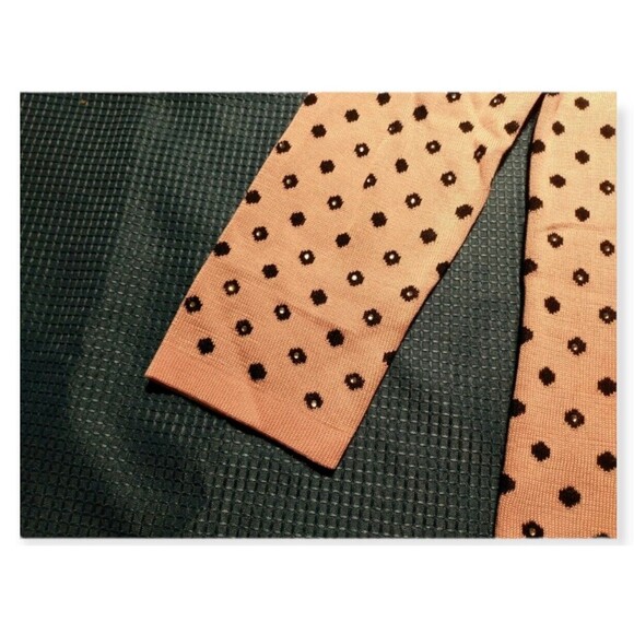 Mel & Lisa Women Top Long Sleeve Pink Polka Dot Rhinestone Size M Barbiecore - Picture 5 of 6